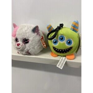 Ty Beanie Balls Puffies Griffin, Mystic & Echo Halloween Mini Plush Toy Set